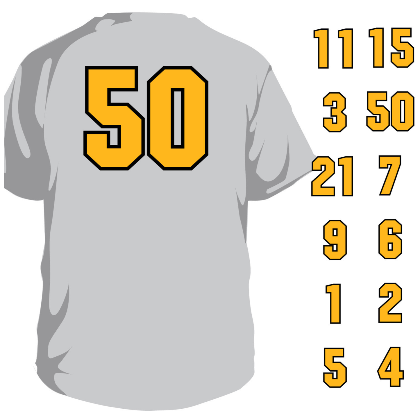 Workout Tee W/ Number