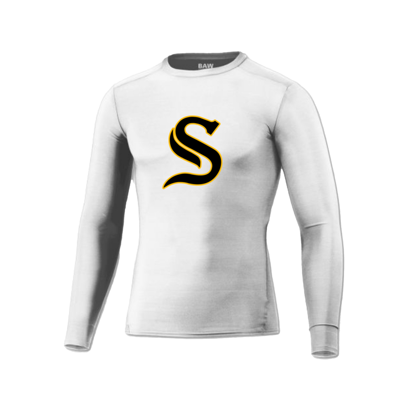 Youth Compression White Cool-Tek L/S