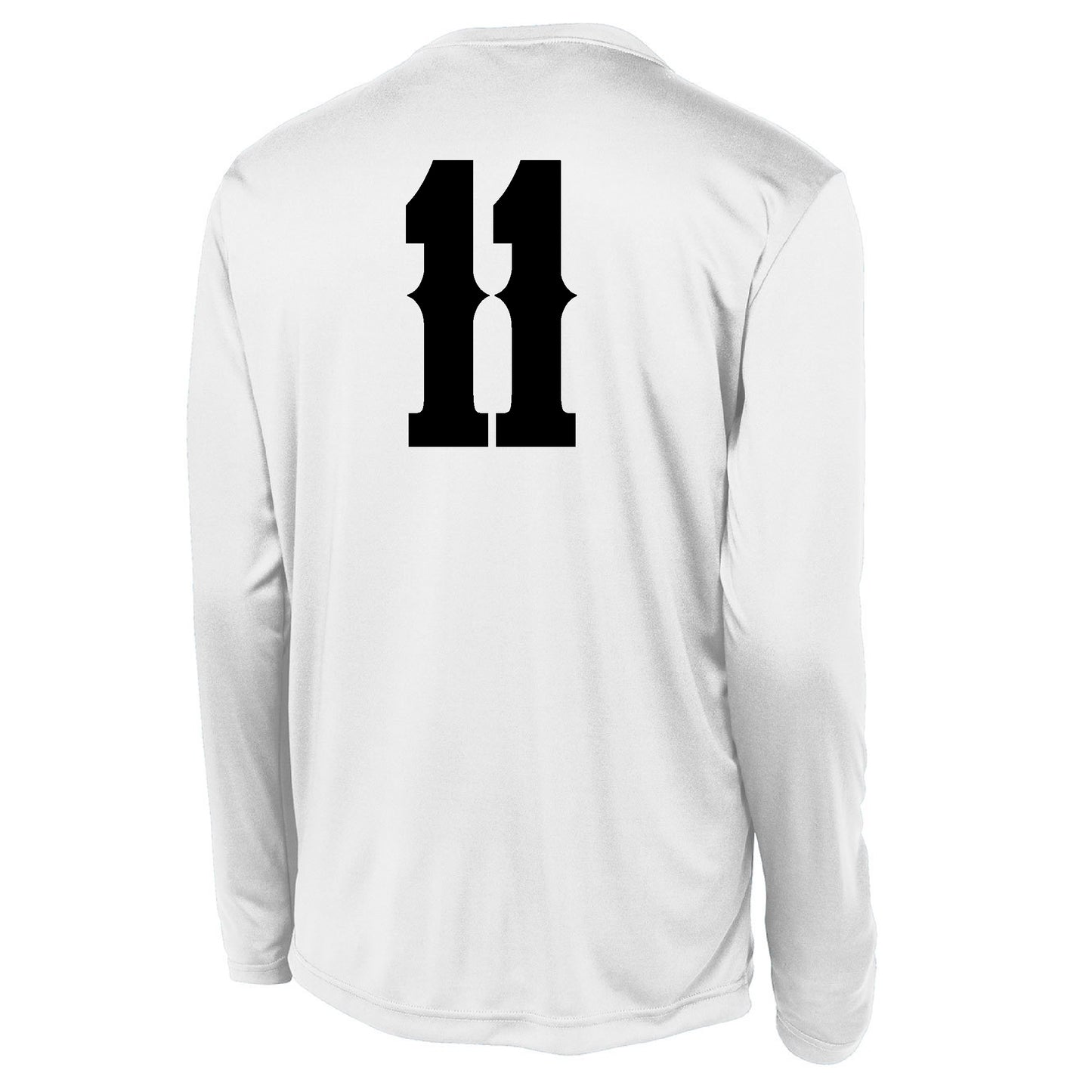 Workout Tee Long Sleeve W/ Number